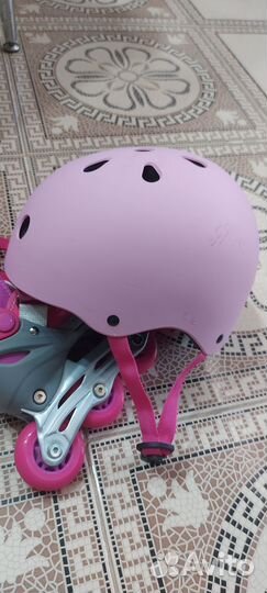 Продам ролики+шлем+защита для девочки