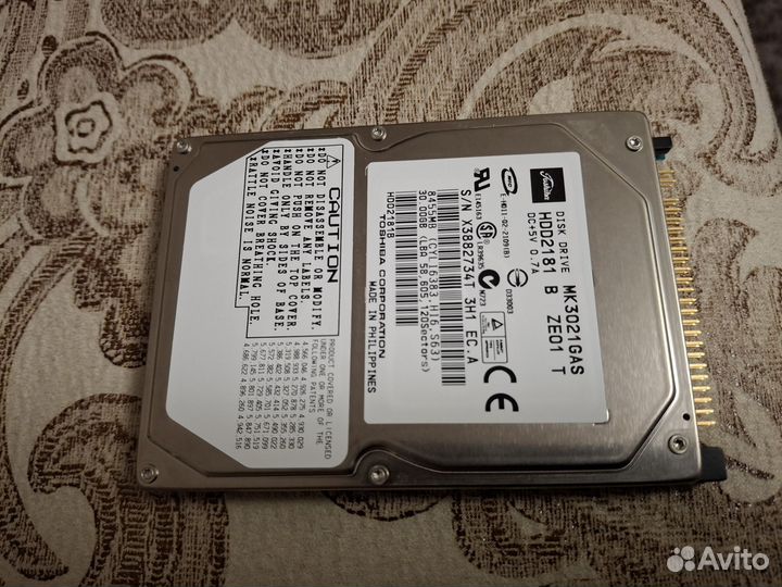 Жёсткий диск 30гб. внутренний