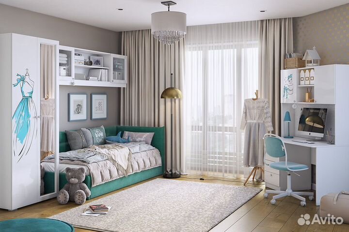 Мягкая кровать тахта Альба