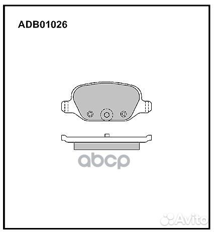 Колодки тормозные дисковые зад fiat 500 (312 )