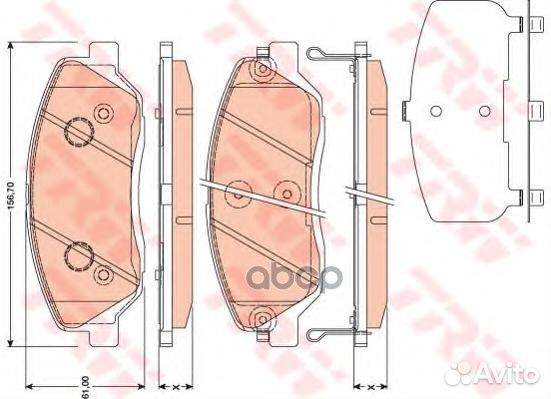 GDB3418 1226 02 581012BA10 колодки дисковые