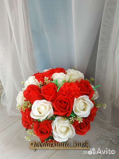 Букет из мыльных роз