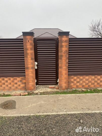Забор жалюзи металлический