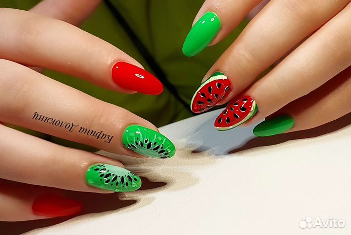 Коррекция наращённых ногтей