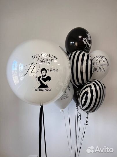 Воздушные и гелиевые шары Уэнсдей