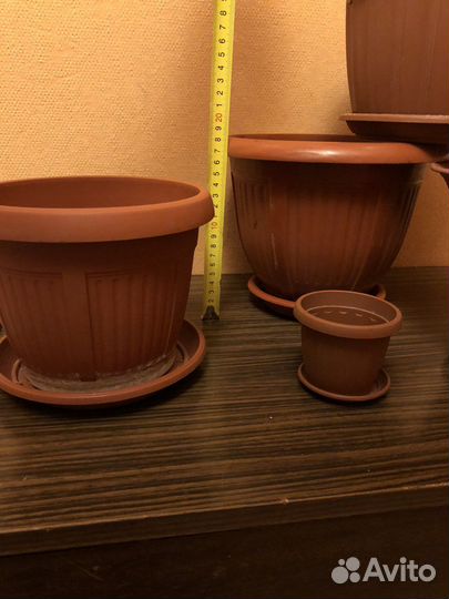 Горшок для цветов кашпо пластик