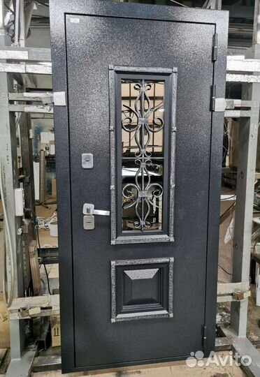 Дверь с терморазрывом стеклопакет ковка