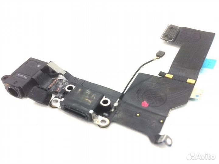 Шлейф iPhone 5S с системным разъемом, разъемом гар