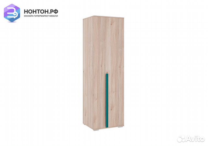 Шкаф двухдверный Лайк 02.01 дуб мария / изумруд