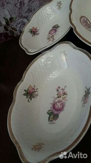 Блюдо в количестве пяти штук-50-60годы