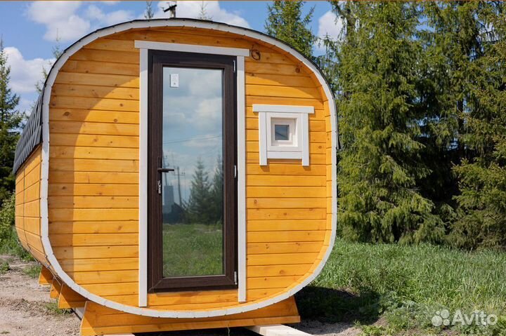 Баня бочка квадро танк овал до 6м