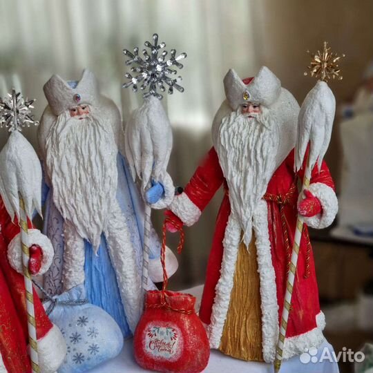 Ватные игрушки сувениры ручной работы