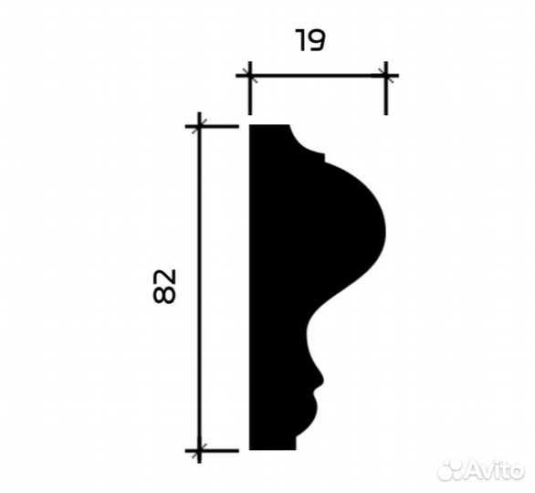 Молдинг 1.51.303 Европласт
