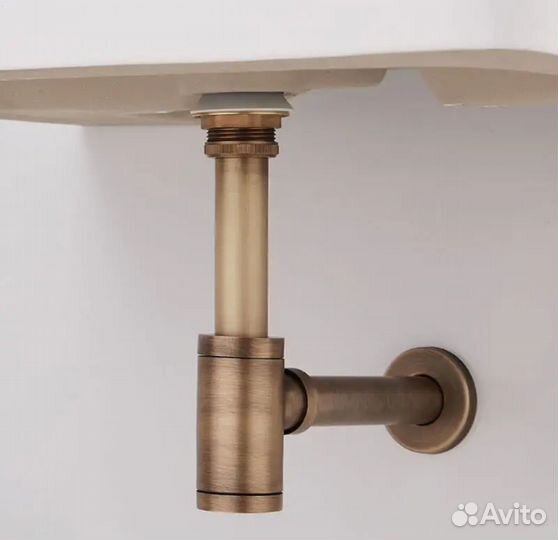 Сифон для раковины латунь с донным клапаном