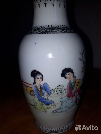 Китайские парные вазы ручной работы