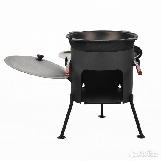 Печь под казан 360 мм. (под казан 12 л.) сталь 3 м
