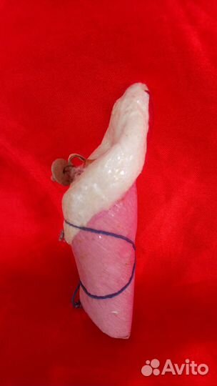 Елочная игрушка ватная старая антикварная редкая