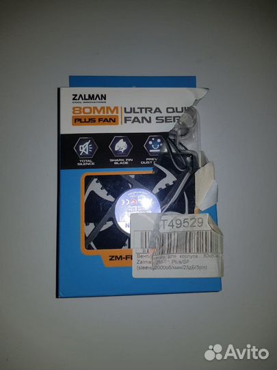 Вентилятор Zalman ZM-F1 Plus (SF) 80 x 80 мм