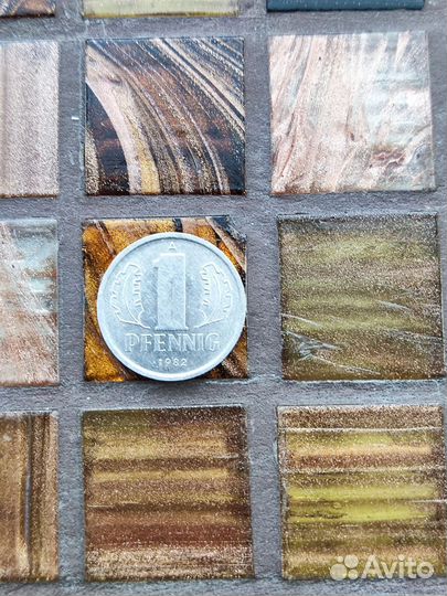 1 пфенниг ГДР 1982