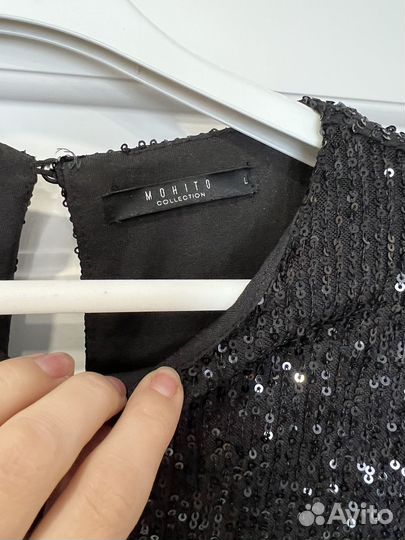 Блуза с пайетками вечерняя