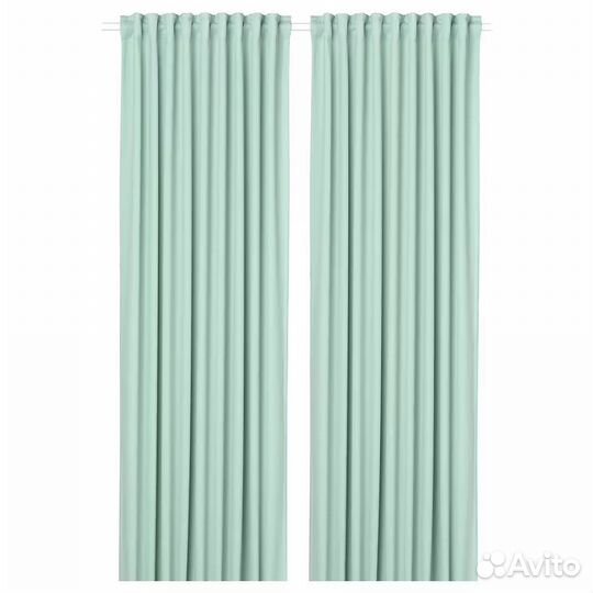 Шторы затемняющие Икеа Майгулл (мятные), 2 шт