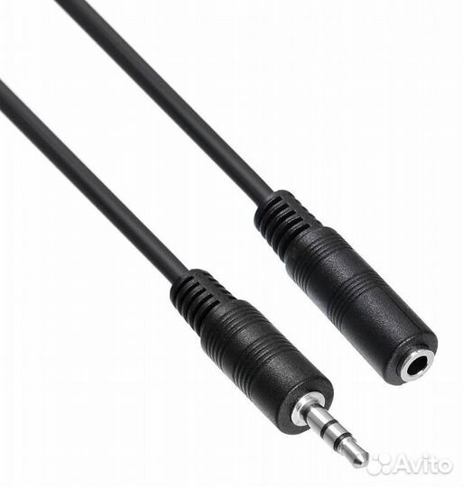 Аудио удлинитель Jack 3.5мм (шт/гн) для наушников