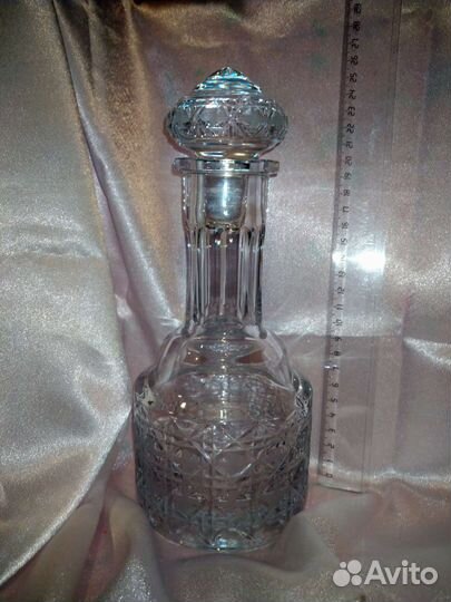 Хрусталь:графин, фужеры, рюмки