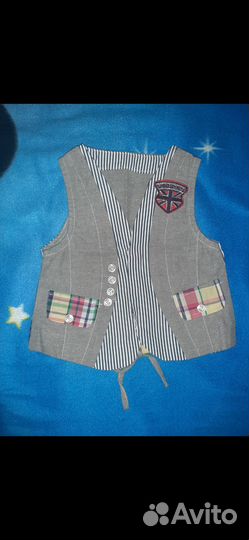 Крестильная рубашка и жилет (новое)