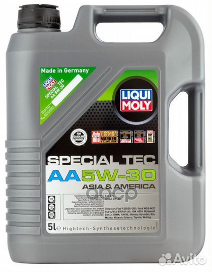 LiquiMoly нс-синт. мот.масло Special Tec AA 5W-30