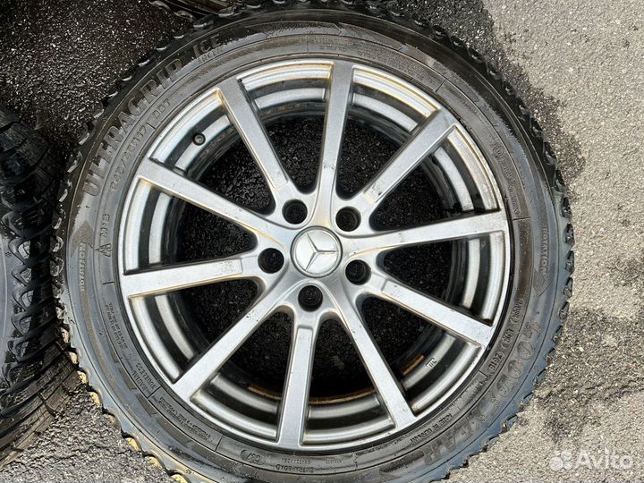 Колеса в сборе r17 зимние на mercedes