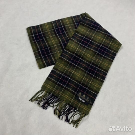 Шерстяной шарф Barbour в классическую клетку