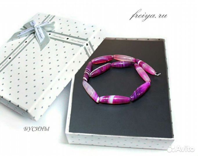 Роскошные бусы из агата