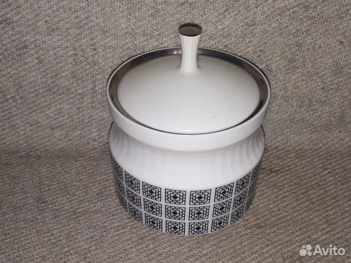 Сахарница Нефертити фарфор Чехословакия