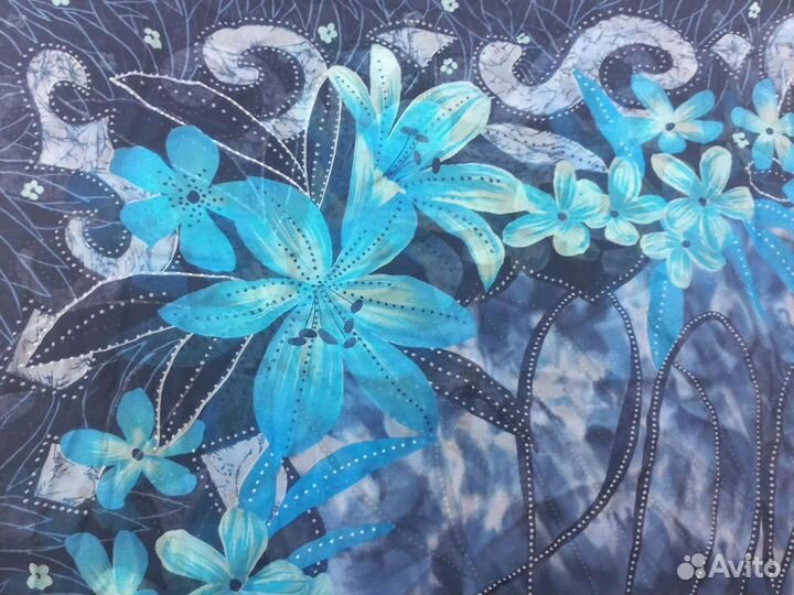 Отрез ткани 1,5м шелк - шифон Италия