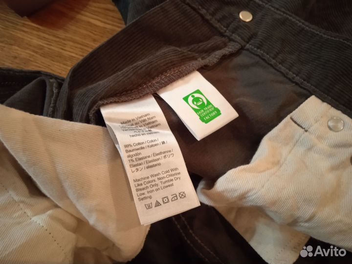 Джинсы мужские вельветовые G.Crew