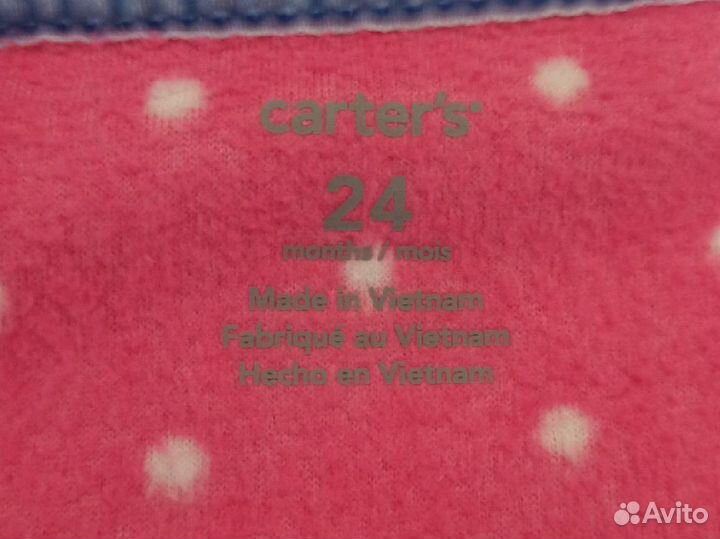 Флисовый комбинезон carters 24M