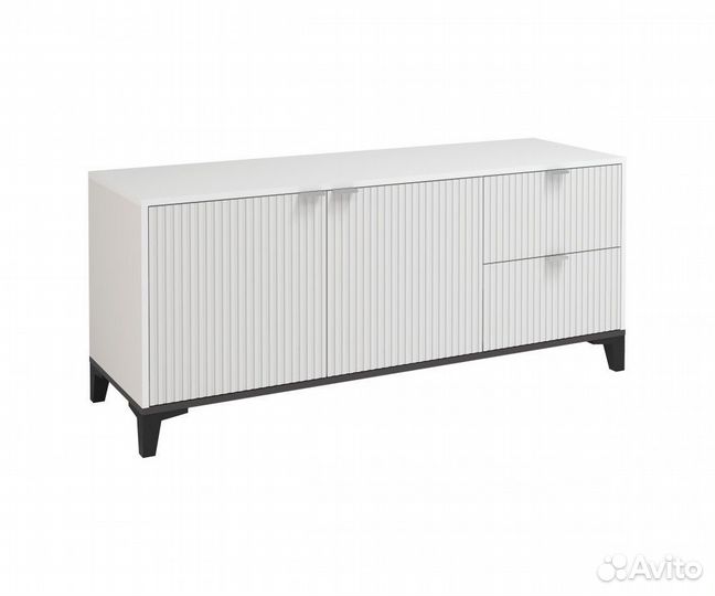 Тумба под тв с фрезеровкой комод в стиле IKEA