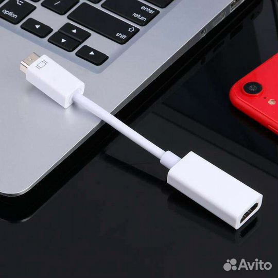 Адаптер H20 Mini DVI папа на hdmi мама