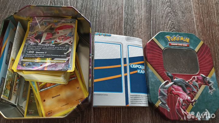 Покемоны Карточки. Тинбокс Ивелтал+подарок 2колоды