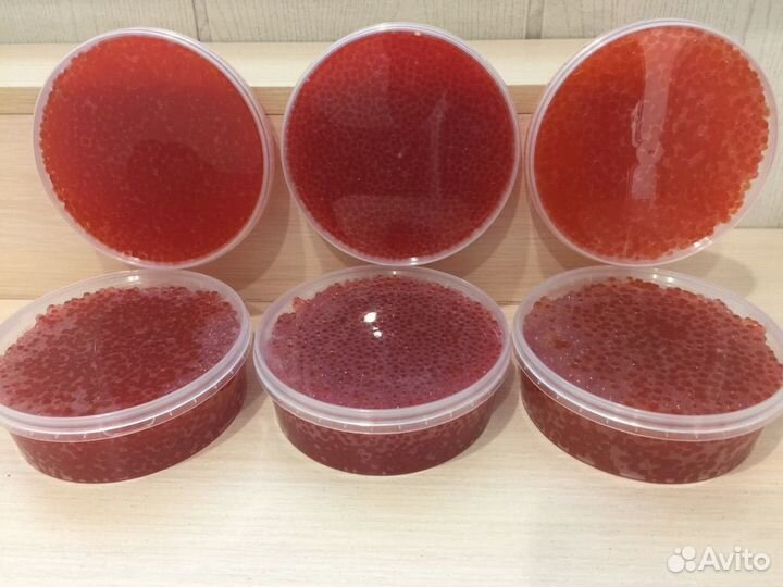 Красная икра горбуши, нерки, кеты