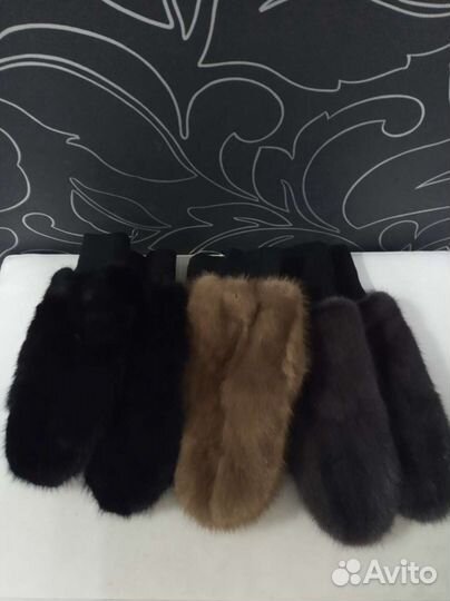 Рукавицы из норки