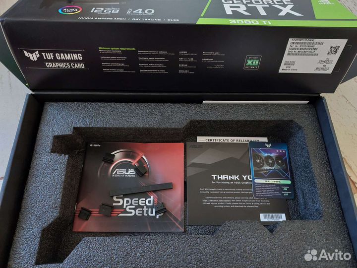 Видеокарта asus TUF Gaming GeForce RTX 3080ti 12GB