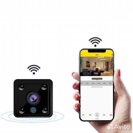 Экшн камера (камера видеонаблюдения) wifi (VGA)