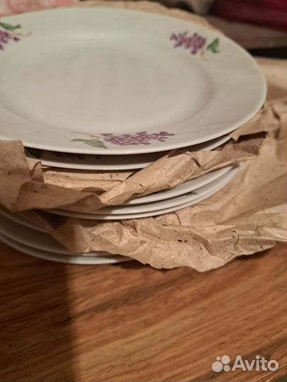 Тарелки мелкие фарфоровые СССР 1965г.возраст