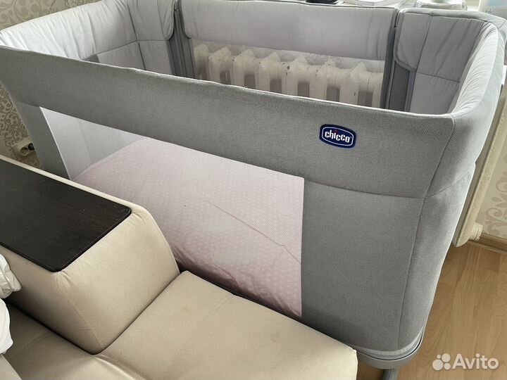 Детская кроватка приставная chicco