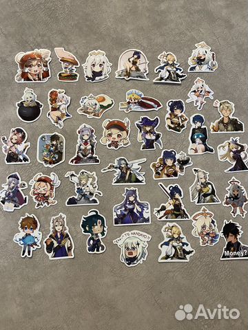 Наклейки с игры Genshin Impact