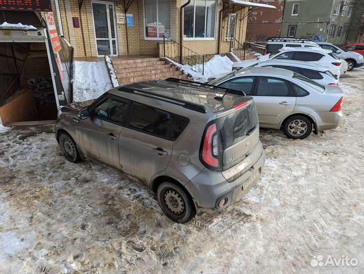 Рейлинги на крышу KIA Soul (2013-2019), черные