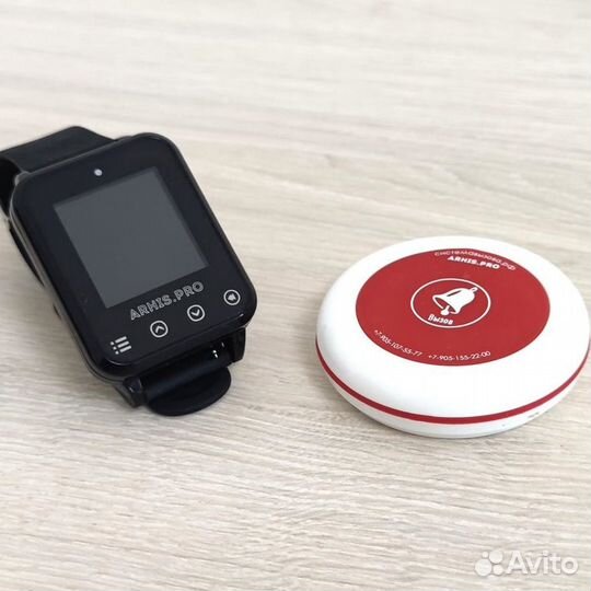 Кнопка вызова официанта персонала и часы Элит