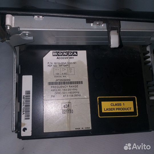 Магнитола honda civic 4D в сборе 06-12г