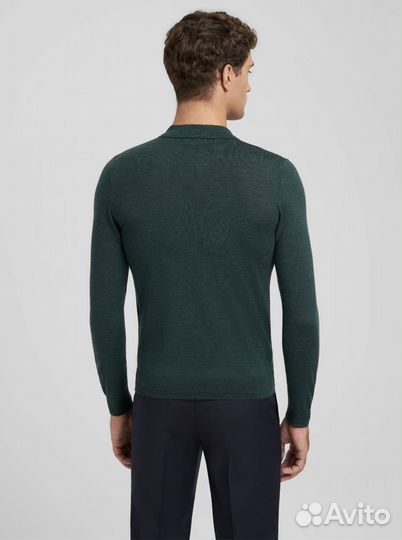 Джемпер поло Henderson из 100% шерсти мериноса